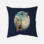 Ukiyo-E Delivery-none removable cover w insert throw pillow-vp021