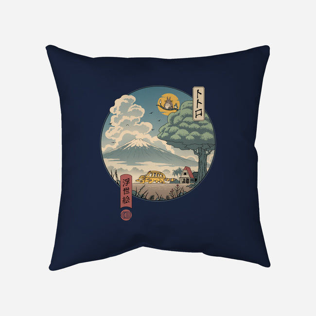 Neighbor's Ukiyo-E-none removable cover w insert throw pillow-vp021
