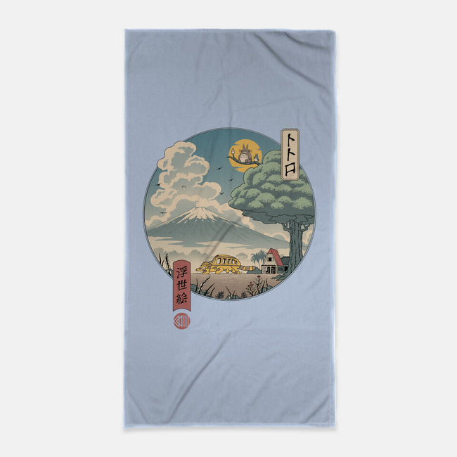 Neighbor's Ukiyo-E-none beach towel-vp021