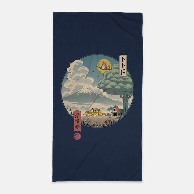 Neighbor's Ukiyo-E-none beach towel-vp021