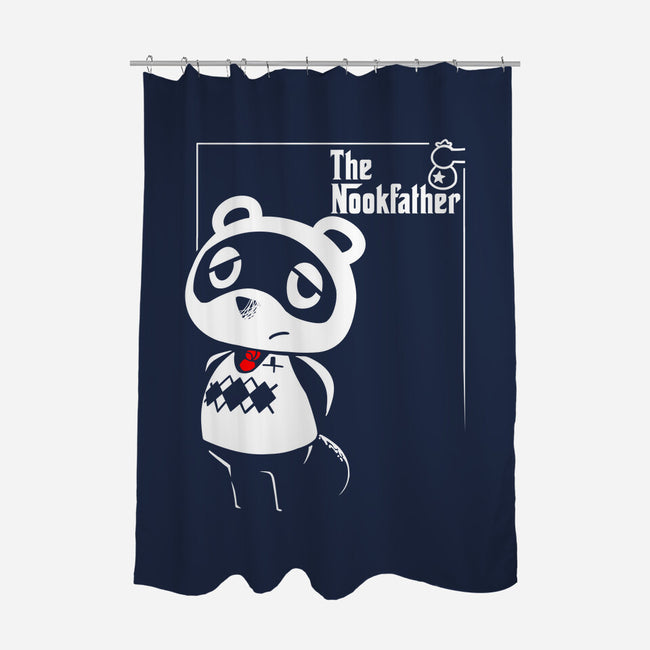 The Nookfather-none polyester shower curtain-theteenosaur