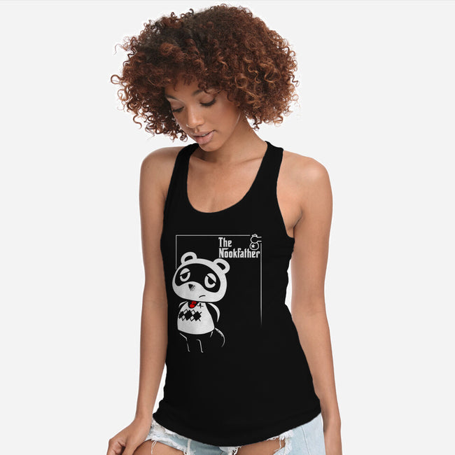 The Nookfather-womens racerback tank-theteenosaur