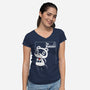 The Nookfather-womens v-neck tee-theteenosaur