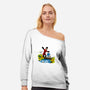 There are Treasures Everywhere-womens off shoulder sweatshirt-mikebonales