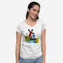 There are Treasures Everywhere-womens v-neck tee-mikebonales