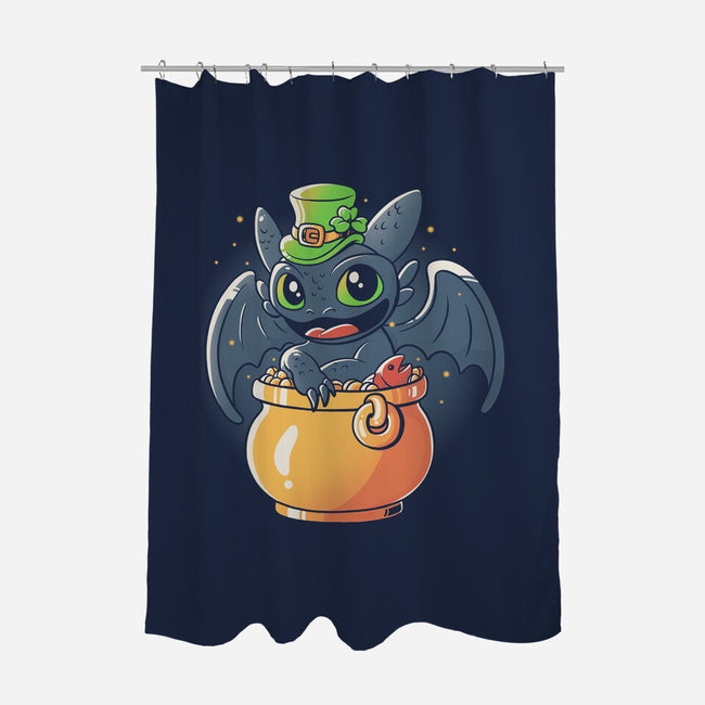 Irish Dragon-none polyester shower curtain-eduely