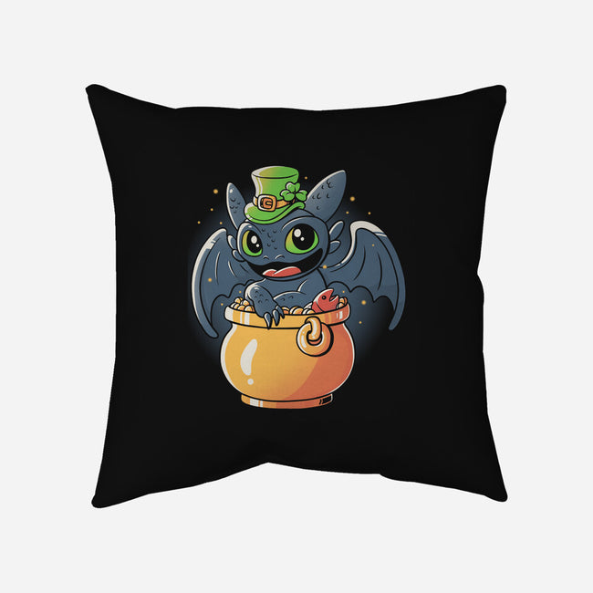 Irish Dragon-none removable cover w insert throw pillow-eduely