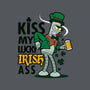 Kiss My Lucky Irish Ass-none removable cover w insert throw pillow-Boggs Nicolas