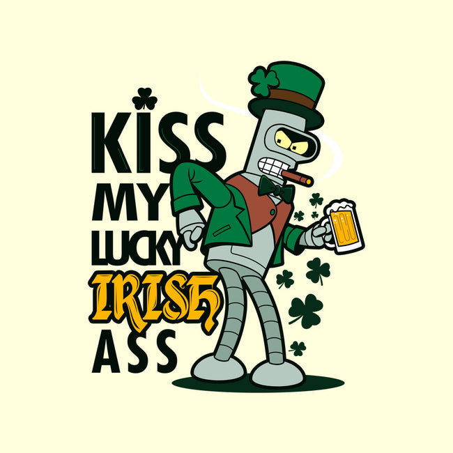 Kiss My Lucky Irish Ass-none removable cover throw pillow-Boggs Nicolas