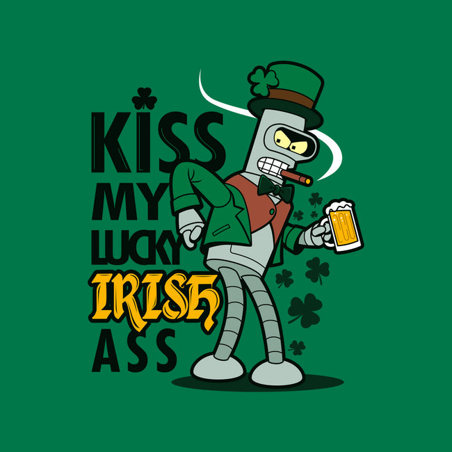 Kiss My Lucky Irish Ass-none stretched canvas-Boggs Nicolas