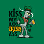 Kiss My Lucky Irish Ass-none removable cover w insert throw pillow-Boggs Nicolas