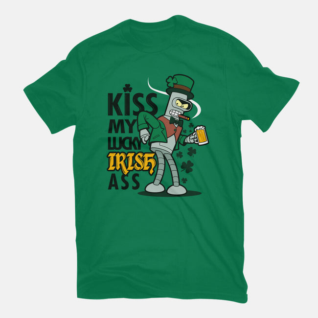 Kiss My Lucky Irish Ass-unisex basic tee-Boggs Nicolas