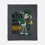 Kiss My Lucky Irish Ass-none fleece blanket-Boggs Nicolas