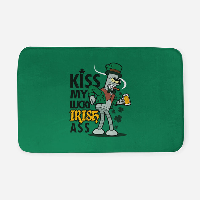 Kiss My Lucky Irish Ass-none memory foam bath mat-Boggs Nicolas