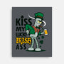 Kiss My Lucky Irish Ass-none stretched canvas-Boggs Nicolas