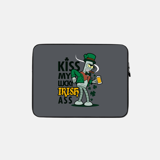 Kiss My Lucky Irish Ass-none zippered laptop sleeve-Boggs Nicolas