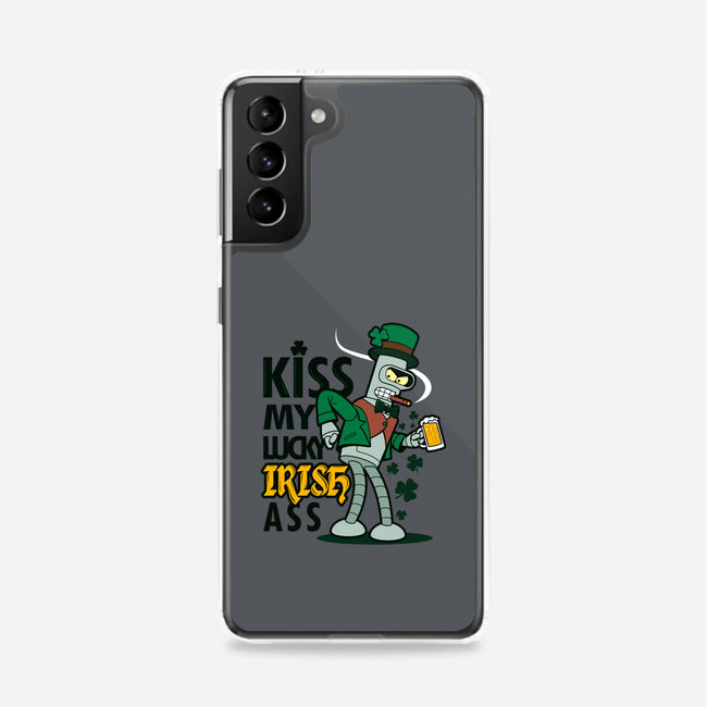 Kiss My Lucky Irish Ass-samsung snap phone case-Boggs Nicolas