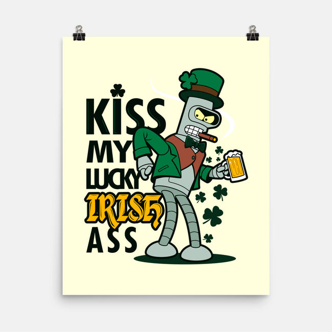 Kiss My Lucky Irish Ass-none matte poster-Boggs Nicolas