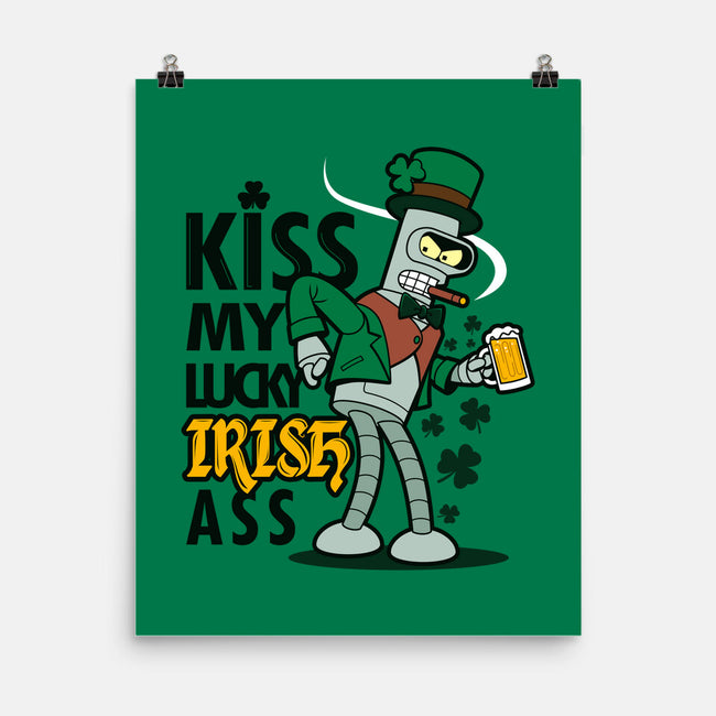 Kiss My Lucky Irish Ass-none matte poster-Boggs Nicolas