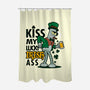 Kiss My Lucky Irish Ass-none polyester shower curtain-Boggs Nicolas