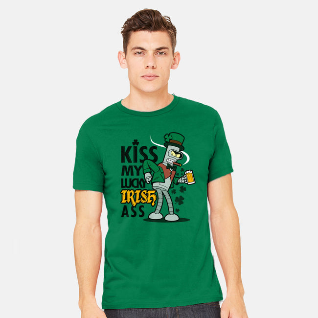 Kiss My Lucky Irish Ass-mens heavyweight tee-Boggs Nicolas