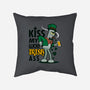 Kiss My Lucky Irish Ass-none removable cover w insert throw pillow-Boggs Nicolas