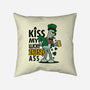 Kiss My Lucky Irish Ass-none removable cover w insert throw pillow-Boggs Nicolas