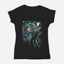 Starry Remake-womens v-neck tee-ddjvigo