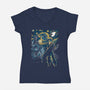 Starry Remake-womens v-neck tee-ddjvigo