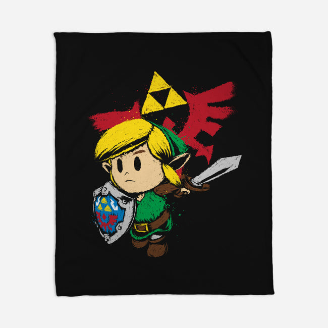 Hylian Hero-none fleece blanket-DrMonekers