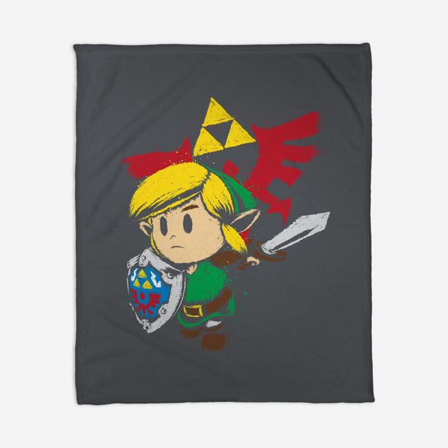 Hylian Hero-none fleece blanket-DrMonekers