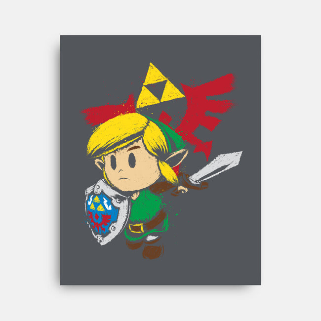 Hylian Hero-none stretched canvas-DrMonekers
