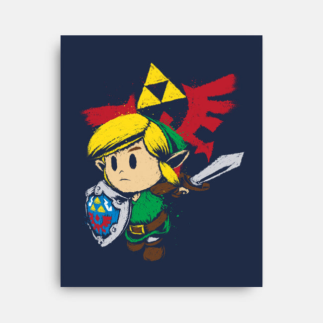 Hylian Hero-none stretched canvas-DrMonekers