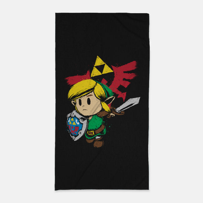 Hylian Hero-none beach towel-DrMonekers