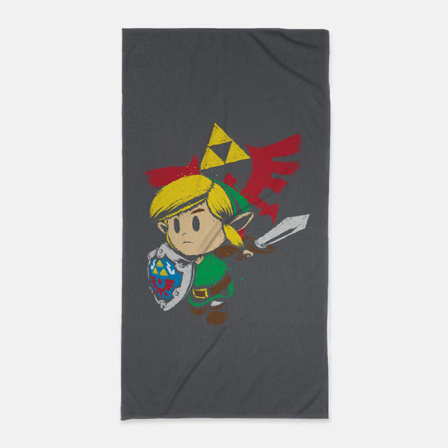 Hylian Hero-none beach towel-DrMonekers