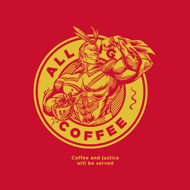 All Might Coffee-womens racerback tank-yumie