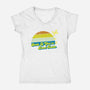 Smile if You're Dead Inside-womens v-neck tee-benyamine12