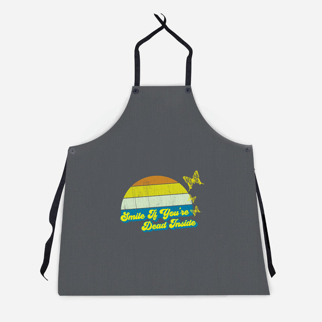 Smile if You're Dead Inside-unisex kitchen apron-benyamine12