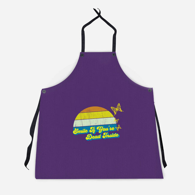 Smile if You're Dead Inside-unisex kitchen apron-benyamine12