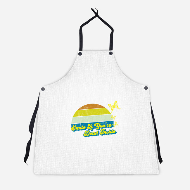 Smile if You're Dead Inside-unisex kitchen apron-benyamine12