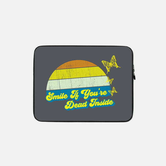 Smile if You're Dead Inside-none zippered laptop sleeve-benyamine12