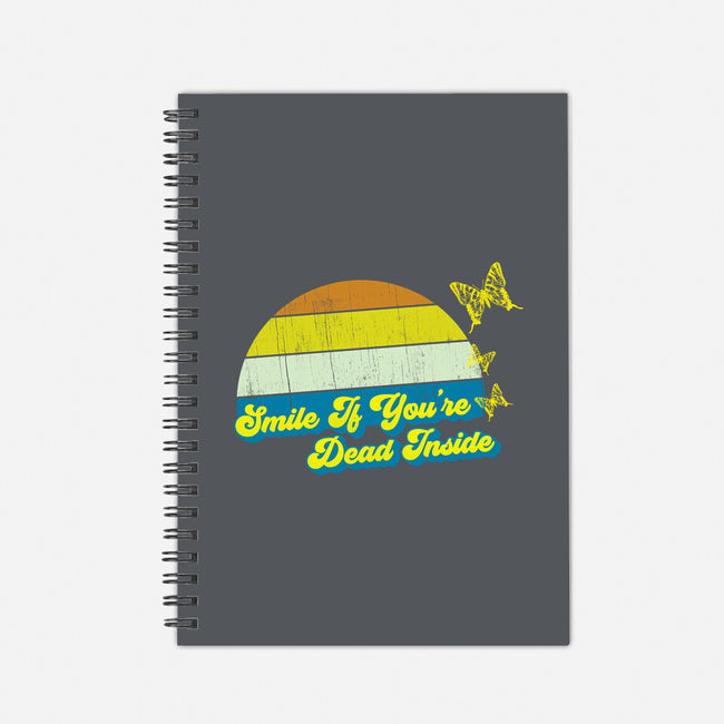 Smile if You're Dead Inside-none dot grid notebook-benyamine12