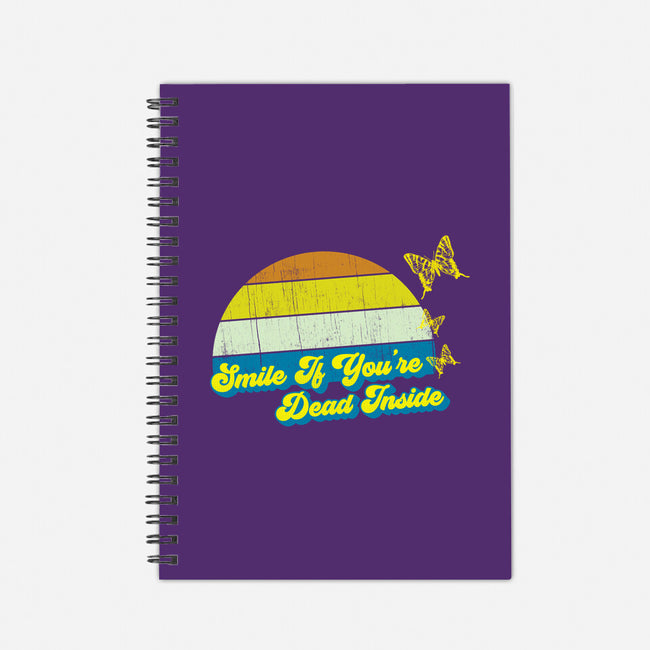 Smile if You're Dead Inside-none dot grid notebook-benyamine12