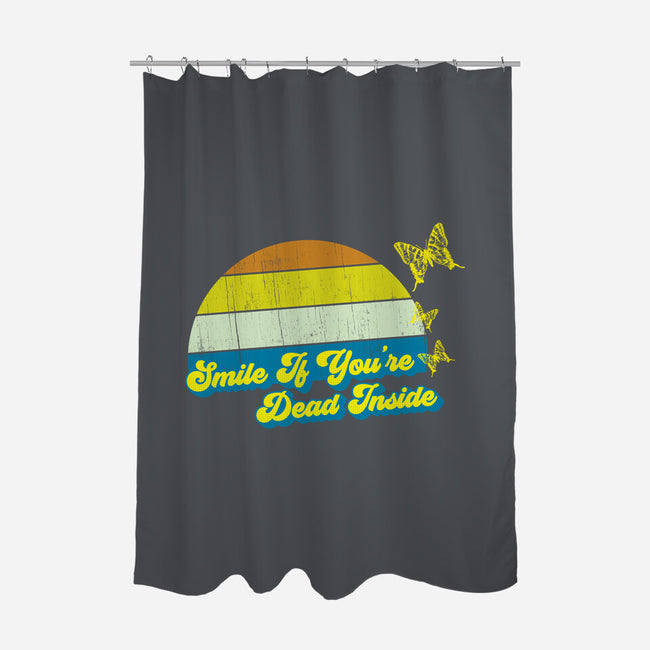 Smile if You're Dead Inside-none polyester shower curtain-benyamine12