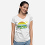 Smile if You're Dead Inside-womens v-neck tee-benyamine12