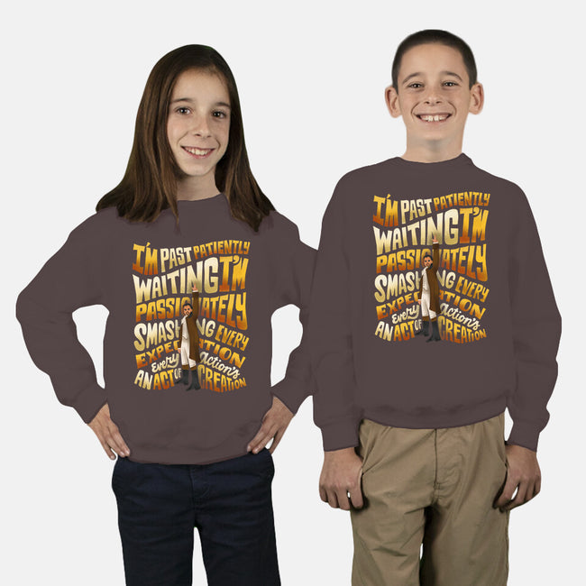Smashing Every Expectation-youth crew neck sweatshirt-risarodil