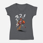 Let's Jam Ed-womens v-neck tee-Ste7en Lefcourt