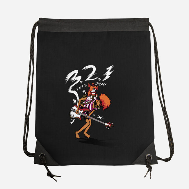 Let's Jam Ed-none drawstring bag-Ste7en Lefcourt