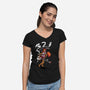 Let's Jam Ed-womens v-neck tee-Ste7en Lefcourt