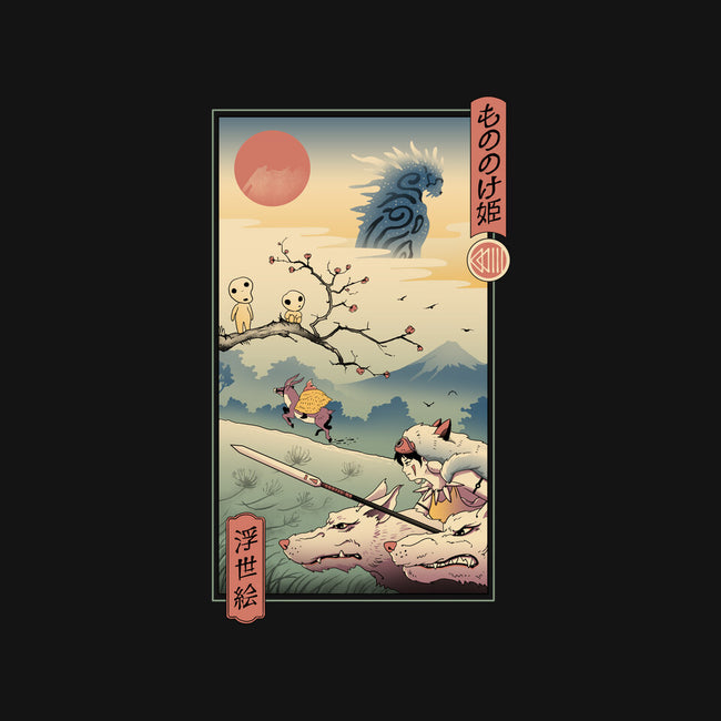 Wolf Princess Ukiyo-E-womens v-neck tee-vp021